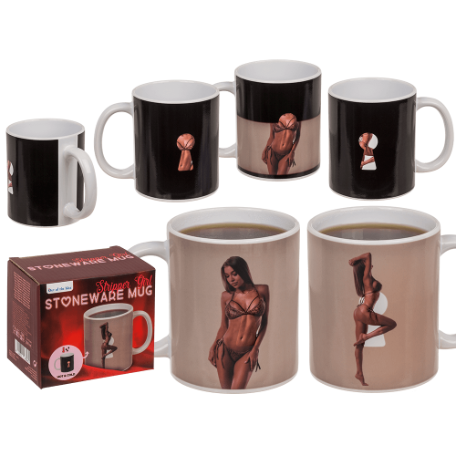 Чашка з термоефектом OOTB Stoneware Mug Stripper Girl