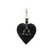 Брелок на карабіні для ключів Art of Heart Angel, Чорний