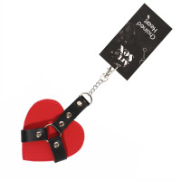 Брелок на карабине для ключей Art of Sex Chained Heart, Красный