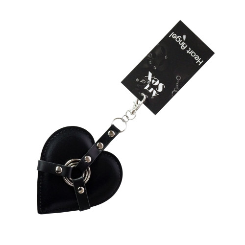 Брелок на карабіні для ключів Art of Heart Angel, Чорний