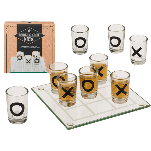 Набор стаканов OOTB Drinking Game Tic Tac Toe, 9 шт.