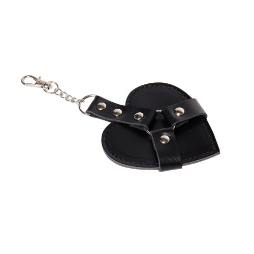 Брелок на карабине для ключей Art of Sex Chained Heart, Черный