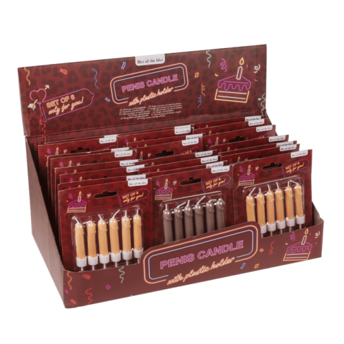 Свечи в виде пениса OOTB Penis Candles Flesh, 6 шт.