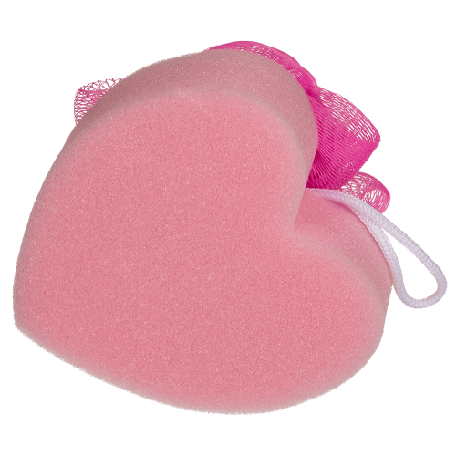 Губка для ванни OOTB Bath Sponge Heart, 12 см