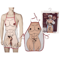 Кухонный фартук с плюшевым пенисом OOTB Sexy Apron Male Body With Plush Penis