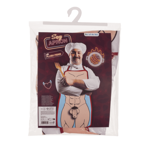 Кухонний фартух з плюшевим пенісом OOTB Sexy Apron Male Body With Plush Penis