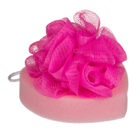 Губка для ванны OOTB Bath Sponge Heart, 12 см