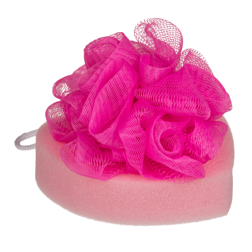 Губка для ванни OOTB Bath Sponge Heart, 12 см