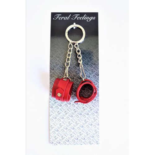 Брелок Наручники Feral Feelings Красный