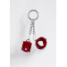 Брелок Наручники Feral Feelings Красный