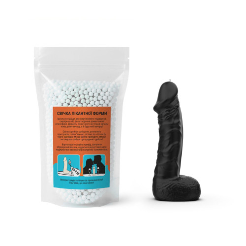 Свеча в виде члена Чистий Кайф MEDIUM Black