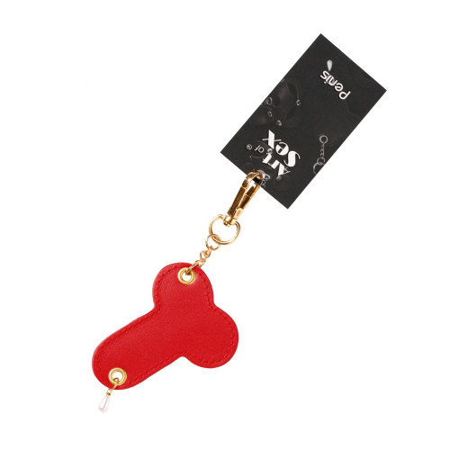 Брелок на карабине для ключей Art of Sex Fhallus, Красный