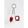 Брелок Наручники с пряжкой Feral Feelings Красный