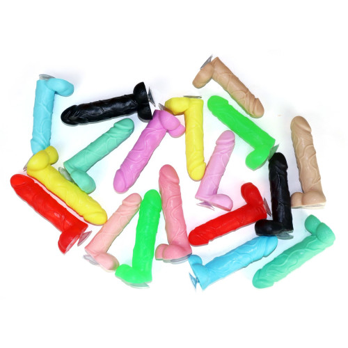 Крафтовое мыло-член с присоской Чистый Кайф Коричневое L