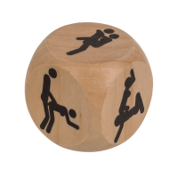 Деревянный кубик OOTB Kama Sutra Wooden Dice, 3x3 см
