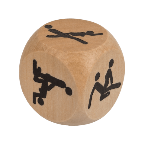 Дерев'яний кубик OOTB Kama Sutra Wooden Dice, 3 x 3 см