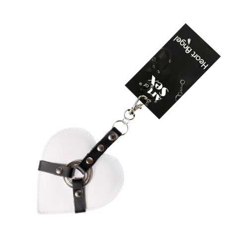 Брелок на карабине для ключей Art of Sex Heart Angel, Белый