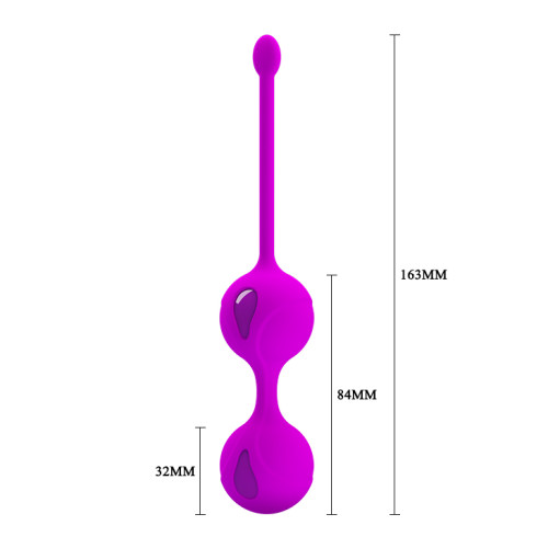 Вагинальные шарики Pretty Love Kegel Balls Розовые 3.2 см