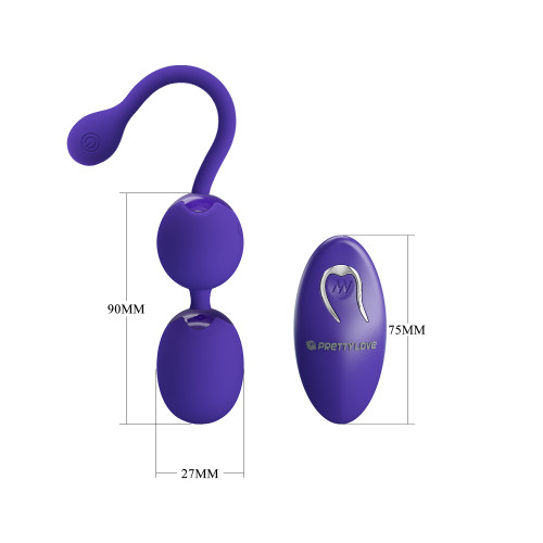 Вагинальные виброшарики Pretty Love Willie Vibrating Kegel Balls Blue