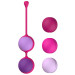 Вагинальные шарики Liebe Kewos — Cerise/Candy Violet, 5 шариков в комплекте, 15, 25, 35, 45 и 55 г