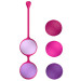 Вагинальные шарики Liebe Kewos — Cerise/Candy Violet, 5 шариков в комплекте, 15, 25, 35, 45 и 55 г