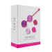 Вагинальные шарики Liebe Kewos — Cerise/Candy Violet, 5 шариков в комплекте, 15, 25, 35, 45 и 55 г