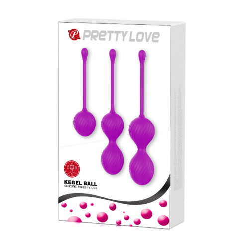 Вагинальные шарики Pretty Love Kegel Balls Set Pink, 3 шт.
