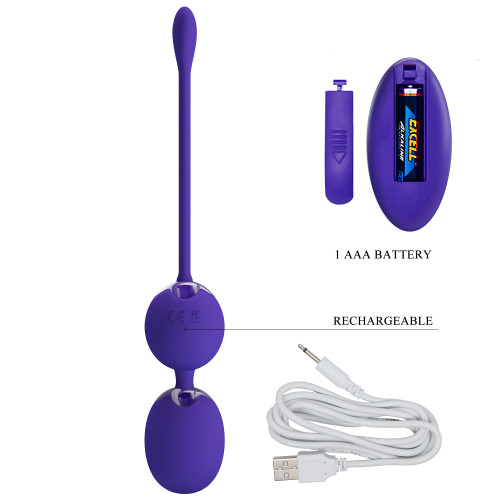 Вагинальные виброшарики Pretty Love Willie Vibrating Kegel Balls Blue