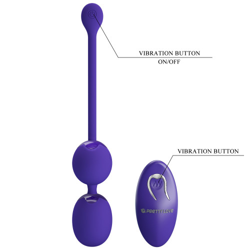 Вагинальные виброшарики Pretty Love Willie Vibrating Kegel Balls Blue