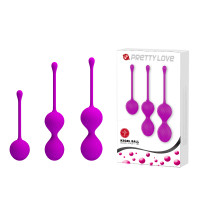 Вагинальные шарики Pretty Love Kegel Balls Set Pink, 3 шт.