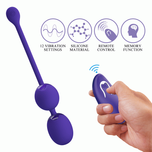 Вагинальные виброшарики Pretty Love Willie Vibrating Kegel Balls Blue