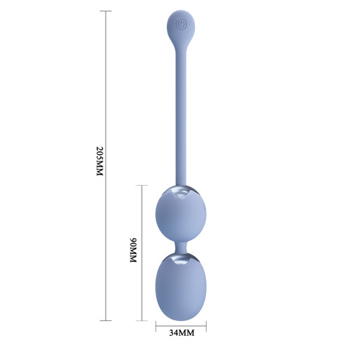 Вагінальні віброкульки Pretty Love Willie Vibrating Kegel Balls Light Blue