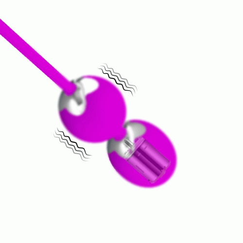 Вагинальные виброшарики Pretty Love Willie Vibrating Kegel Balls Purple