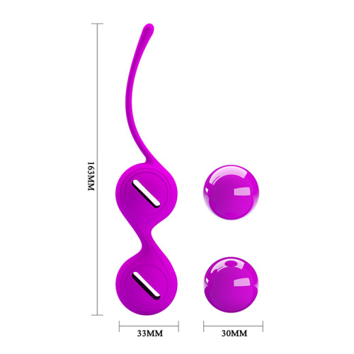 Вагинальные шарики Pretty Love Kegel Tighten Up I Balls Purple