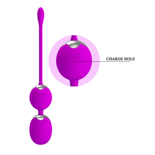 Вагинальные виброшарики Pretty Love Willie Vibrating Kegel Balls Purple