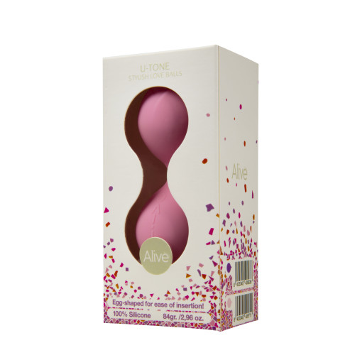Вагинальные шарики Alive U-Tone Balls Розовые