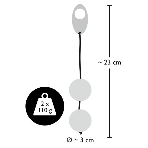 Вагинальные шарики Bad Kitty Heavy Metal Balls Серебристые