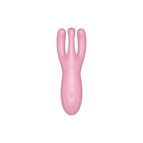 Клиторальный смарт вибратор Satisfyer Threesome 4 Pink с тремя пальчиками