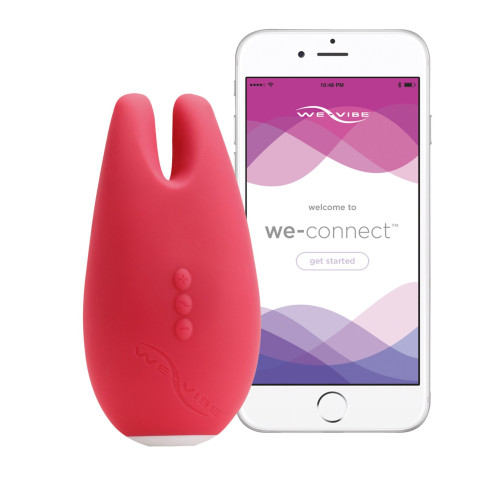 Клиторальный смарт-вибратор Gala by We-Vibe Pink, 2 вибропальчика, 2 мотора, мощные вибрации.