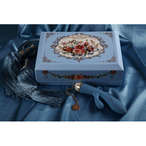 Вібромасажер-кролик з функцією керування зі смартфона Zalo Rosalie Блакитний