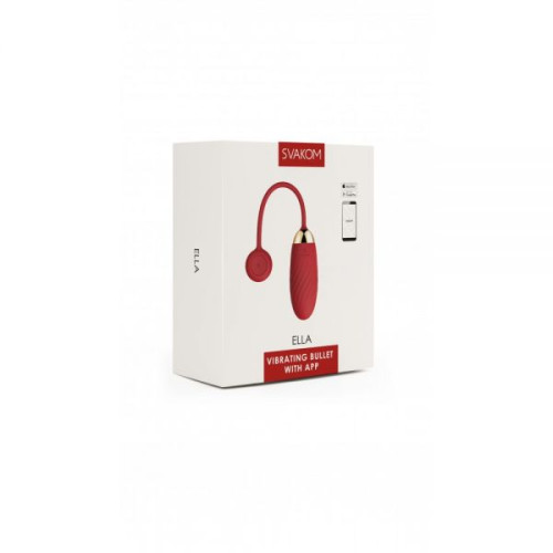 Віброяйце Svakom Ella Red з функцією управління смартфоном