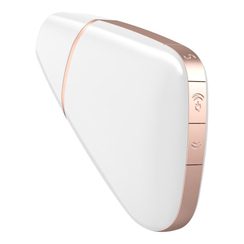 Вакуумный клиторальный стимулятор Satisfyer Love Triangle Белый с управлением через интернет