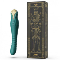 Вібромасажер з фрикціями та керуванням зі смартфона Zalo King Зелений Вібромасажер з фрикціями та керуванням зі смартфона Zalo King Зелений