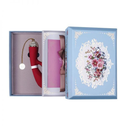 Вібромасажер-кролик з функцією управління зі смартфона Zalo Rosalie Червоний