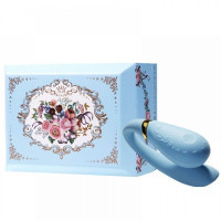 Вибромассажер с функцией управления со смартфона Zalo Fanfan Голубой