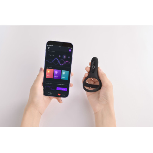 Двойное эрекционное кольцо Magic Motion Fun Town Rise Черное