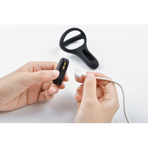 Двойное эрекционное кольцо Magic Motion Fun Town Rise Черное