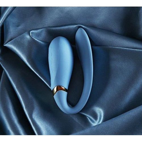 Вибромассажер с функцией управления со смартфона Zalo Fanfan Голубой