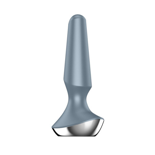 Анальная смарт-вибропробка Satisfyer Plug-ilicious 2 Голубая