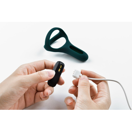 Двойное эрекционное кольцо Magic Motion Fun Town Rise Зеленое